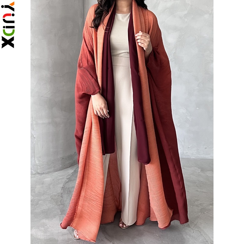 Trench Coat Formal - YUDX 미야케 플리츠 여성 바람막이 재킷,