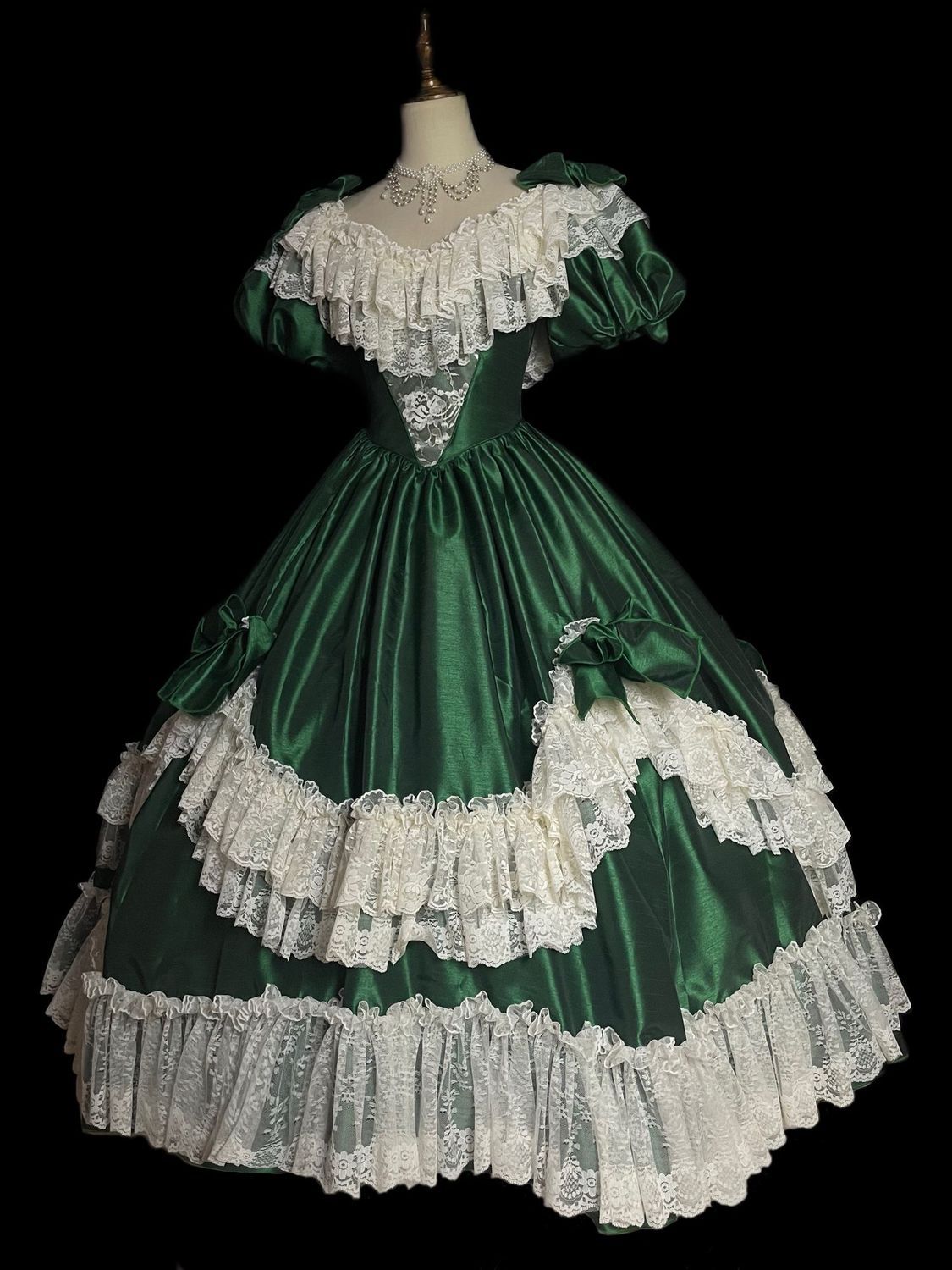 Victorian Women'S Formal Wear - 역사적인 빅토리아풍 로리타 남북전쟁 이브닝 드레스,