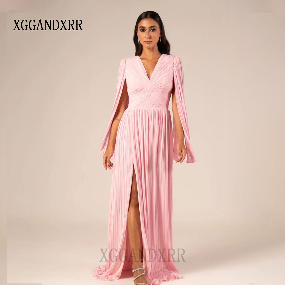Formal Gala Wear Women - 맞춤형 핑크 A라인 프롬 드레스 2026