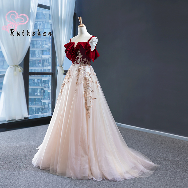 Formal Gala Wear Women - 2025년 고급스러운 롱 이브닝 드레스, 스파게티