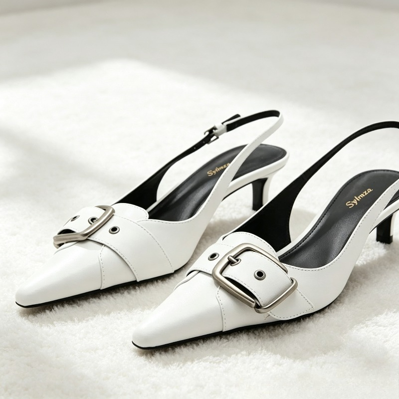 섹시한 포인티드 토 백리스 디자이너 여성 펌프스 패션  - Slingback Heel Formal 리뷰 및 가격