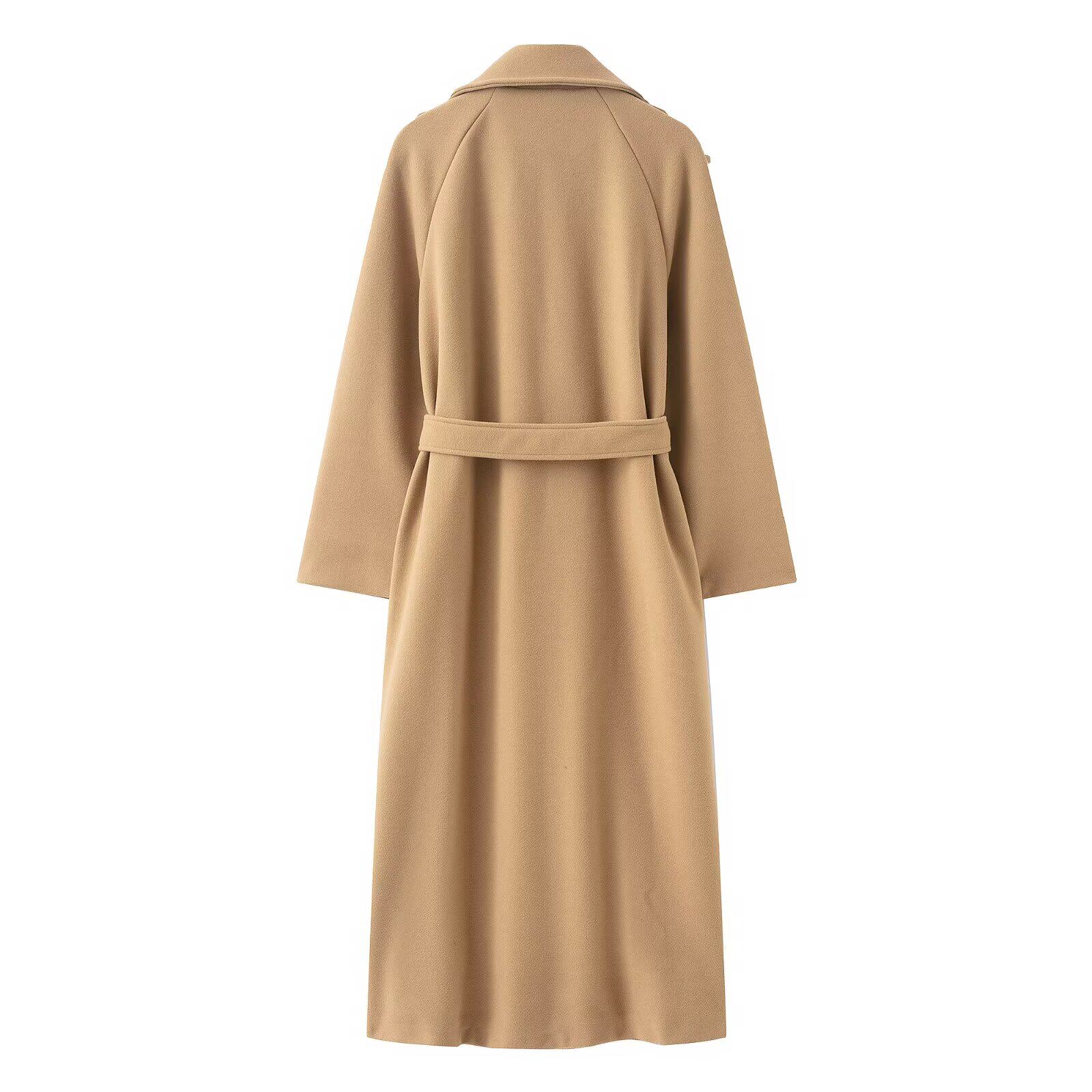 여성 패션 블랙 트렌치 코트 더블 브레스트 긴 소매 라 - Trench Coat Formal 리뷰 및 가격