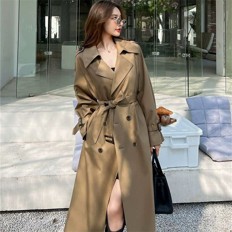 가을 겨울 여성 트렌치 코트 우아한 오피스룩 싱글 버튼 - Trench Coat Formal 리뷰 및 가격