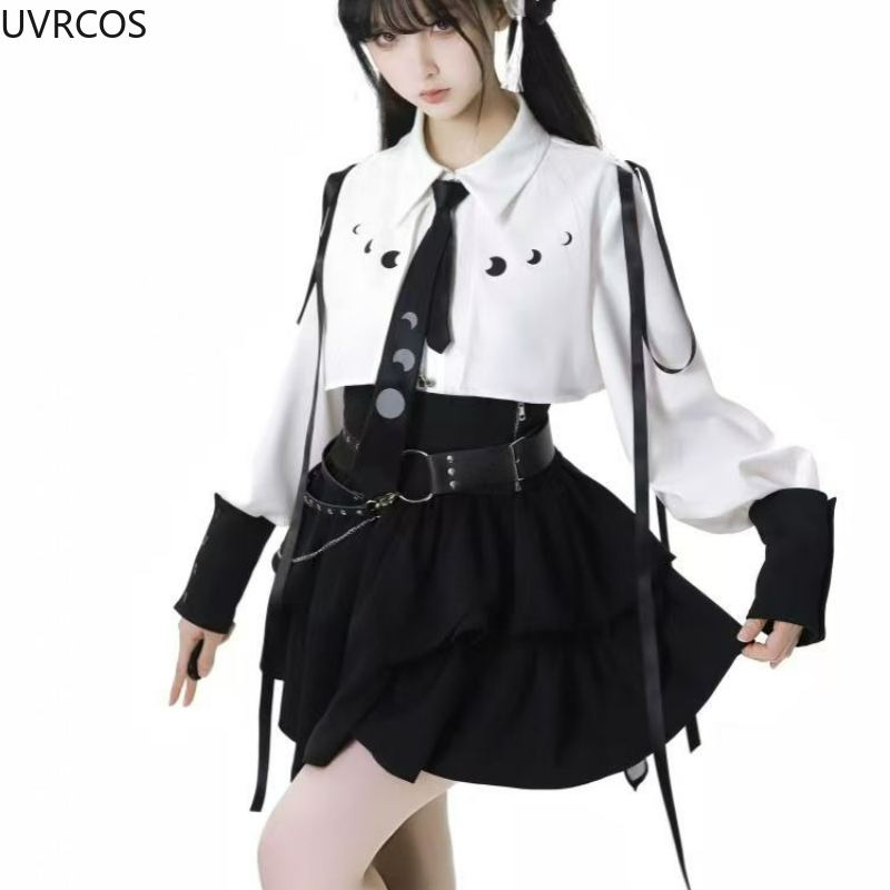 Y2k 미적 로리타 스타일 2 조각 세트 여성 빈티지  - Japanese Women Formal Wear 리뷰 및 가격