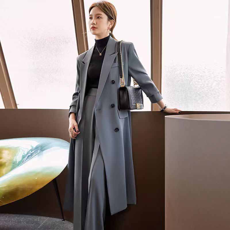 FANAN 우아한 롱 트렌치 코트 여성 한국 더블 브레 - Trench Coat Formal 리뷰 및 가격