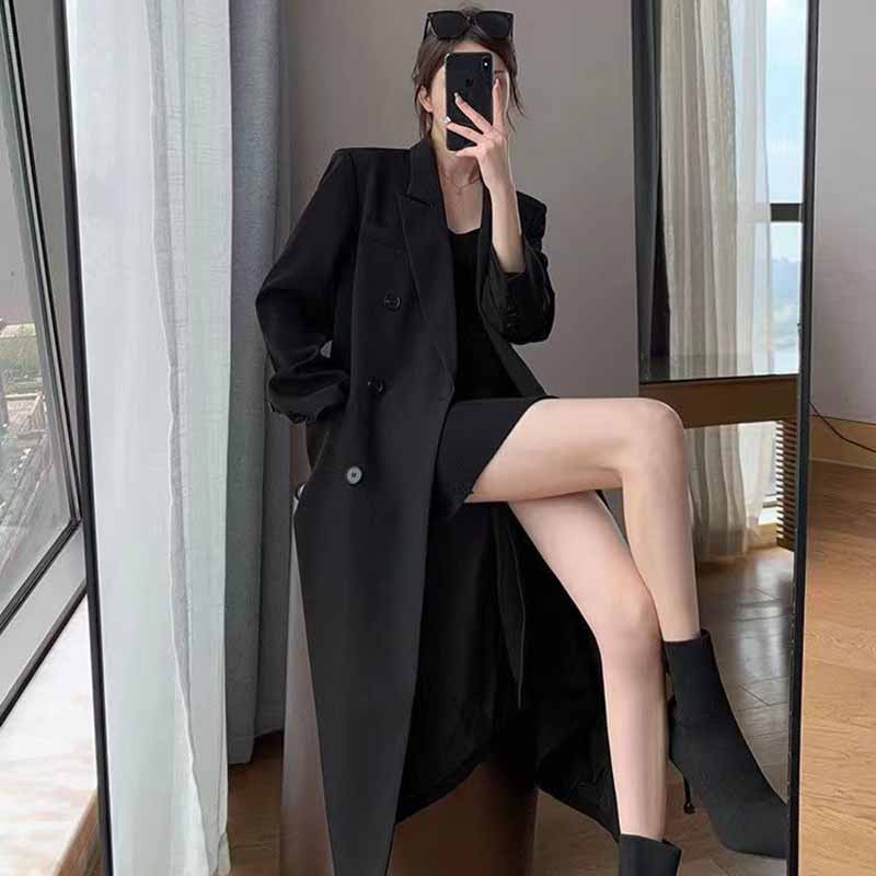 FANAN 우아한 롱 트렌치 코트 여성 한국 더블 브레 - Trench Coat Formal 리뷰 및 가격