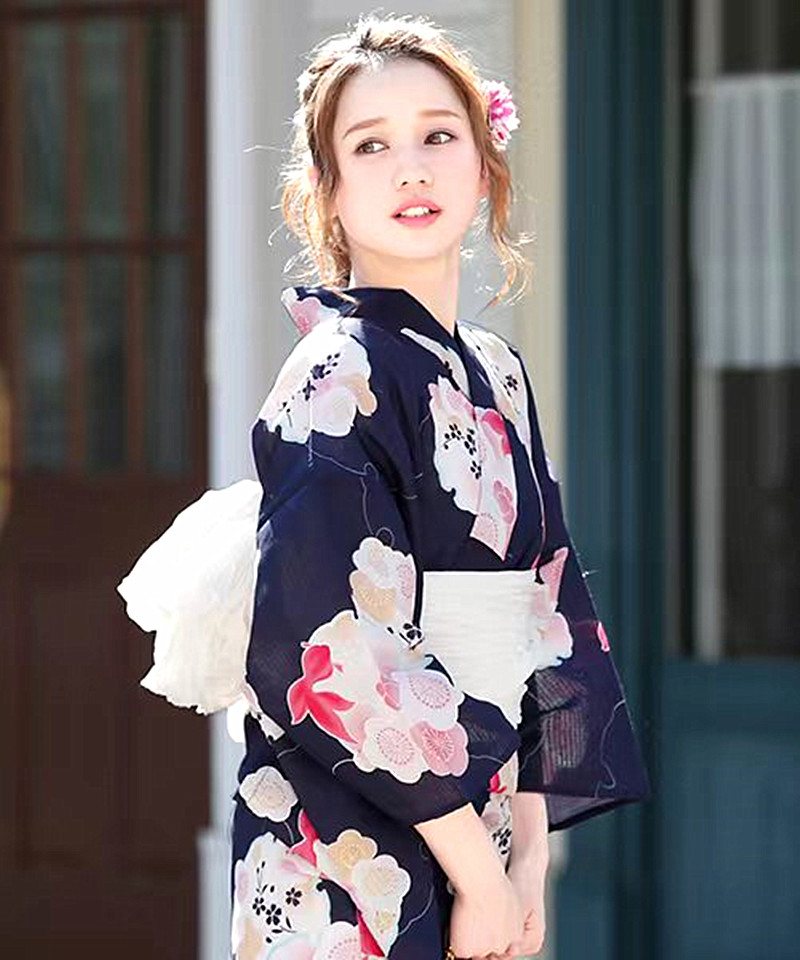 일본 기모노 유카타 여성용 보라색 전통 의상 순면 일본 - Japanese Women Formal Wear 리뷰 및 가격