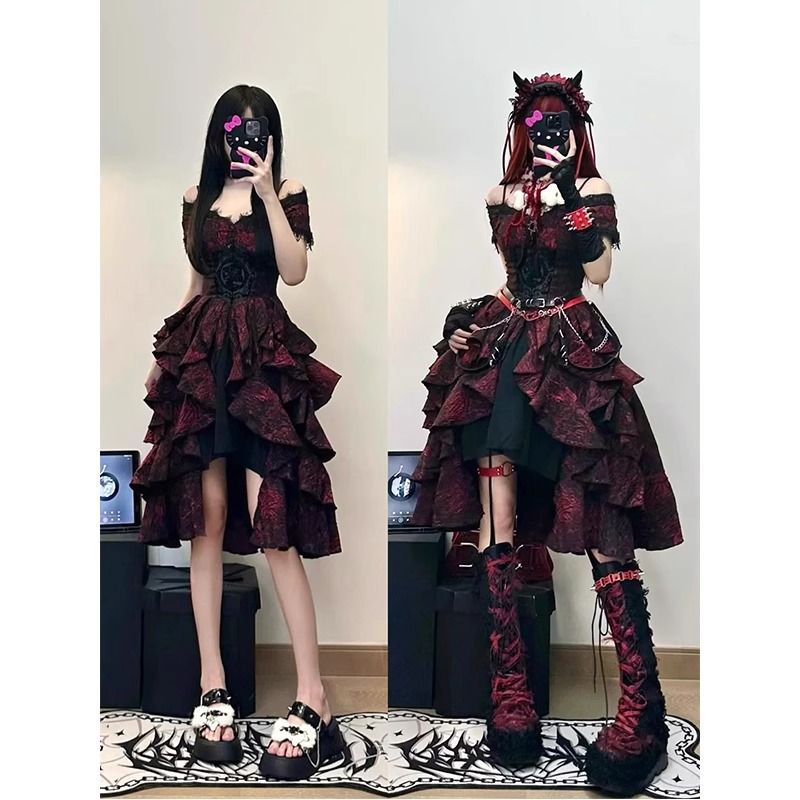 빅토리아 고딕 로리타 공주 드레스 여성 우아한 프릴 슬 - Victorian Women'S Formal Wear 리뷰 및 가격