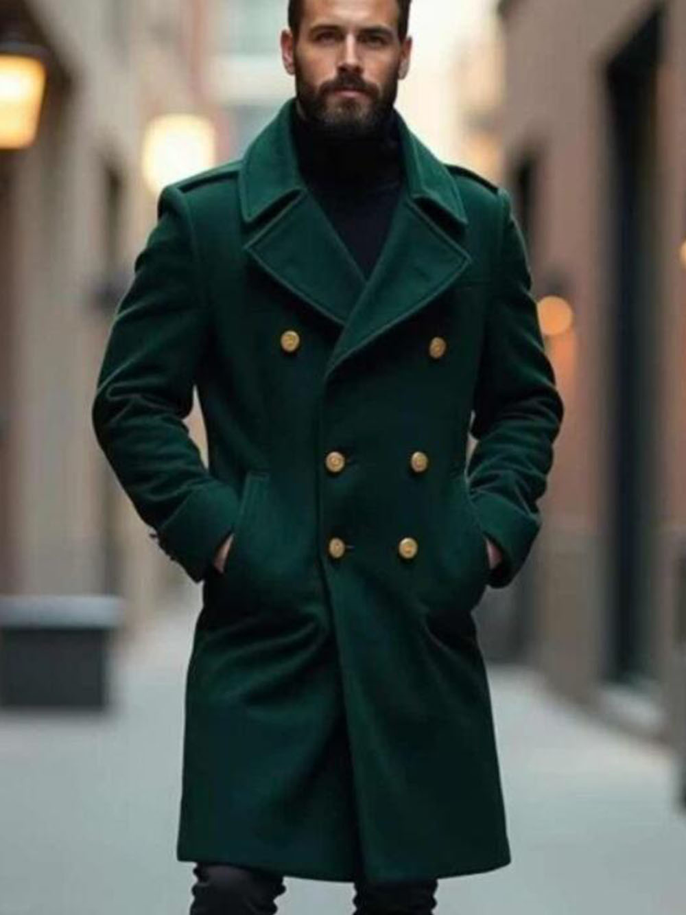 클래식 트위드 울 혼방 트렌치 코트 롱 더블 브레스티드 - Trench Coat Formal 리뷰 및 가격