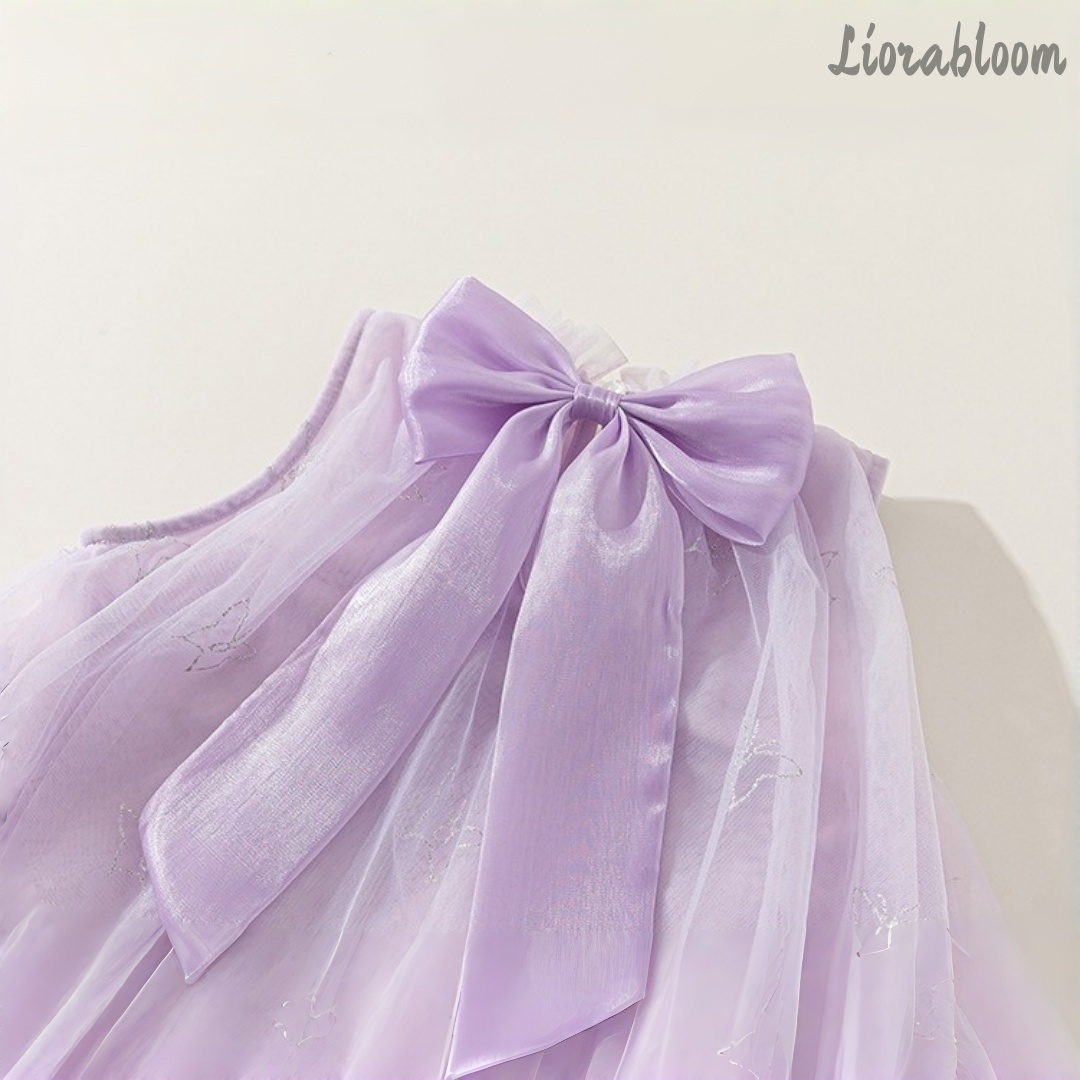 보라색 일상 공주 드레스 정장 가운 레이스 밑단 리본  - Women'S Formal Wear For Girls 리뷰 및 가격