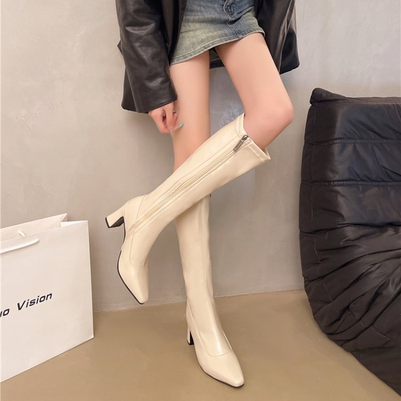여성용 니하이 부츠 포인티드 토 하이힐 사이드 지퍼 스 - Women Formal Wear Heels 리뷰 및 가격