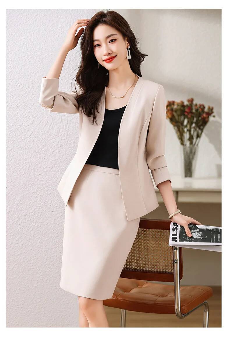 스커트와 재킷이 포함된 여성 정장 비즈니스 슈트 OL  - Women'S Formal Wear Jackets 리뷰 및 가격