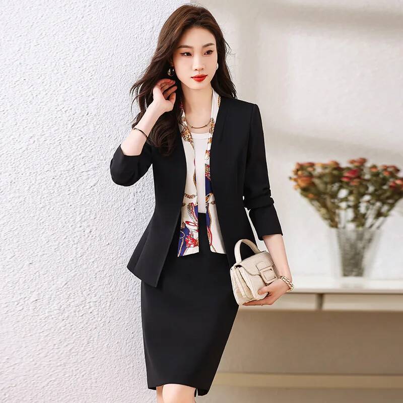 스커트와 재킷이 포함된 여성 정장 비즈니스 슈트 OL  - Women'S Formal Wear Jackets 리뷰 및 가격