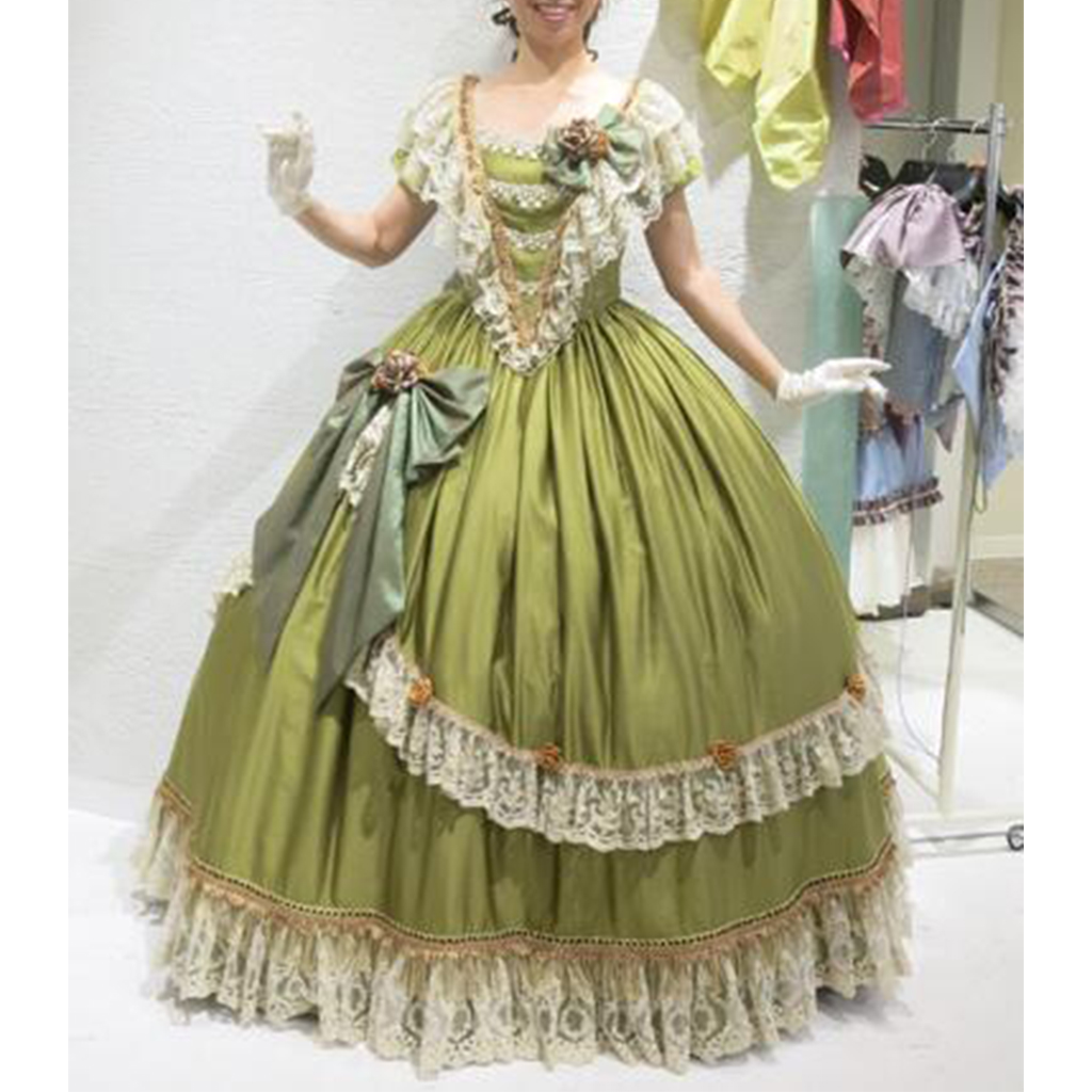 역사적인 빅토리아 공주 녹색 볼 가운 웨딩 드레스 남북 - Victorian Women'S Formal Wear 리뷰 및 가격