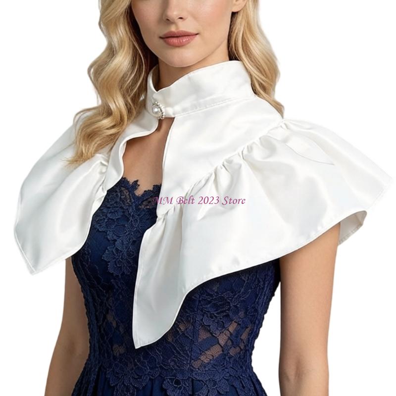 49ME 공식적인 행사를위한 새틴 분리형 칼라가있는 빅 - Victorian Women'S Formal Wear 리뷰 및 가격