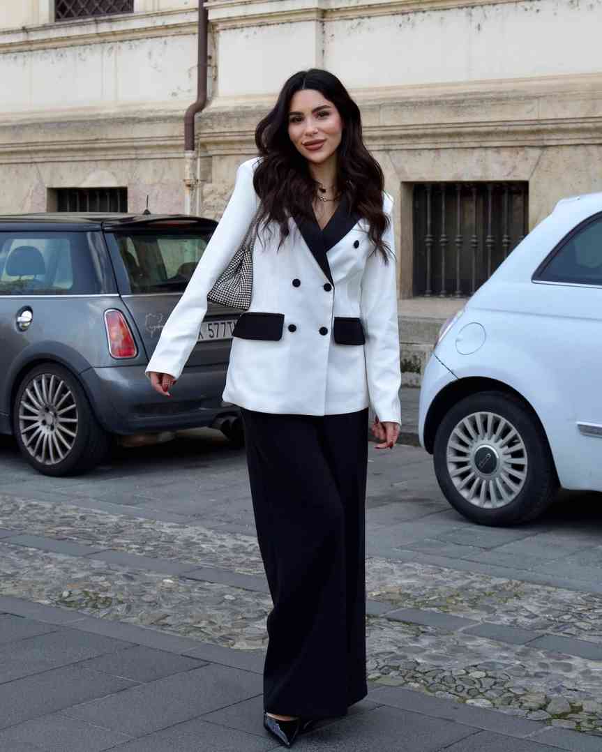현대 여성 정장 2피스 블레이저 바지 더블 브레스티드  - Women'S Formal Wear Jackets 리뷰 및 가격