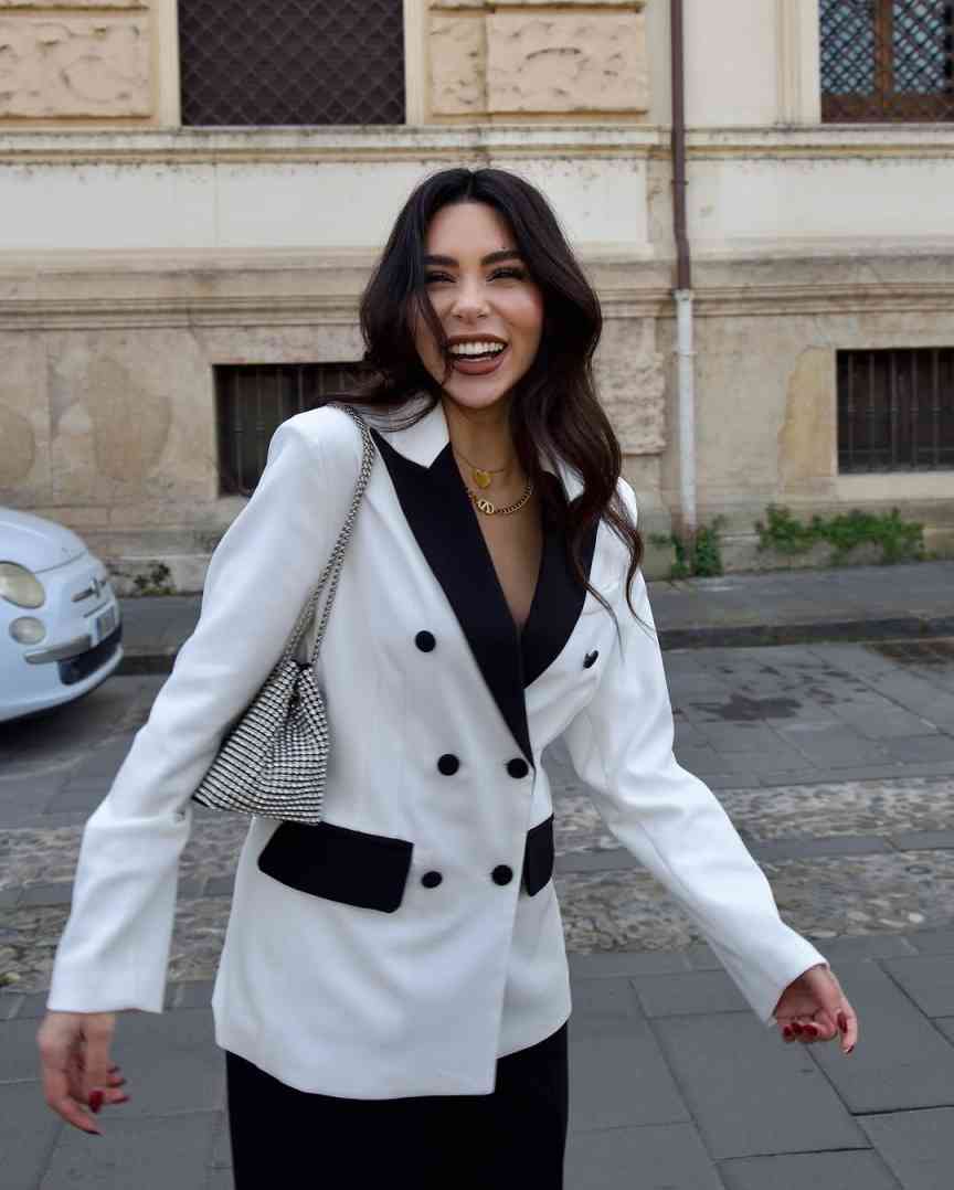 현대 여성 정장 2피스 블레이저 바지 더블 브레스티드  - Women'S Formal Wear Jackets 리뷰 및 가격