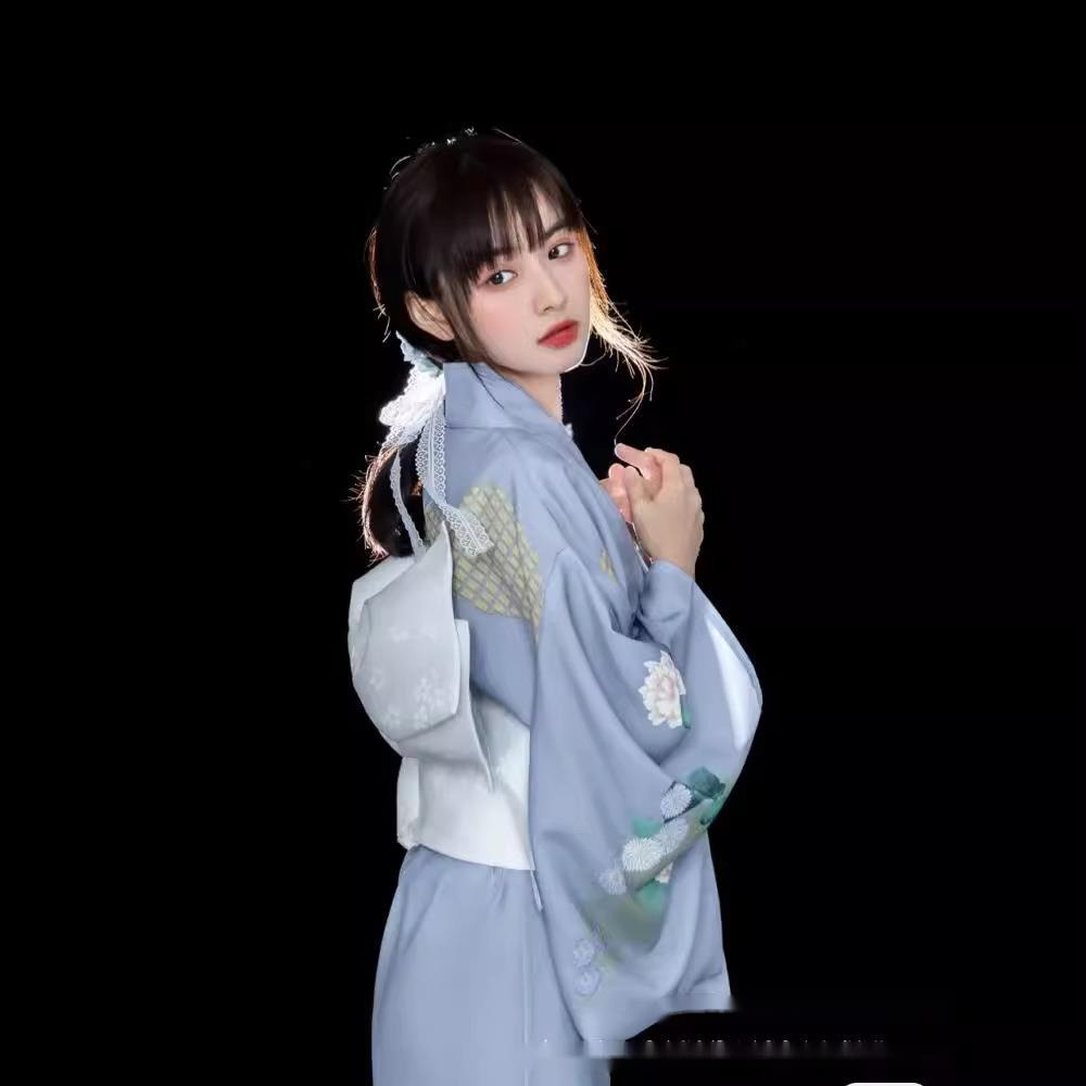 새로운 기모노 여성 정장 전통 일본식 개선된 하늘색 기 - Japanese Women Formal Wear 리뷰 및 가격