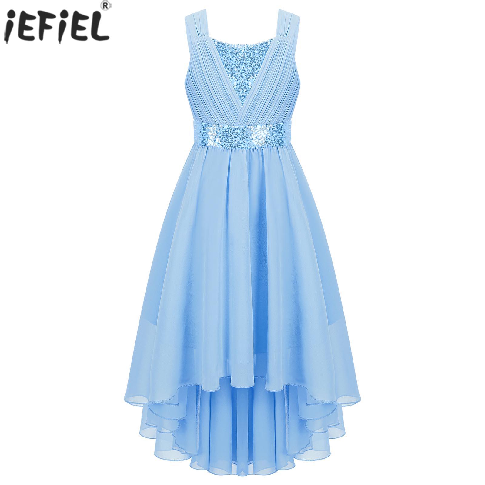 키즈 여자 스팽글 셔링 파티 생일 웨딩 신부 들러리 드 - Women'S Formal Wear For Girls 리뷰 및 가격