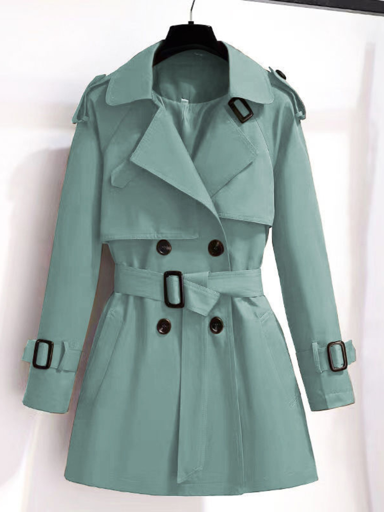 여성 더블 브레스트 미드 롱 트렌치 코트, 오버코트 윈 - Trench Coat Formal 리뷰 및 가격
