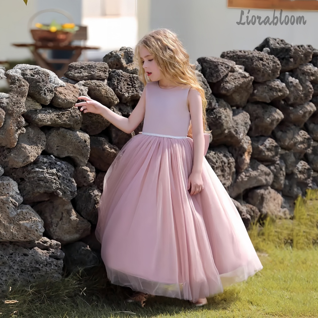 멀티 컬러 백리스 공주 드레스 튤 정장 가운, 리본 장 - Women'S Formal Wear For Girls 리뷰 및 가격