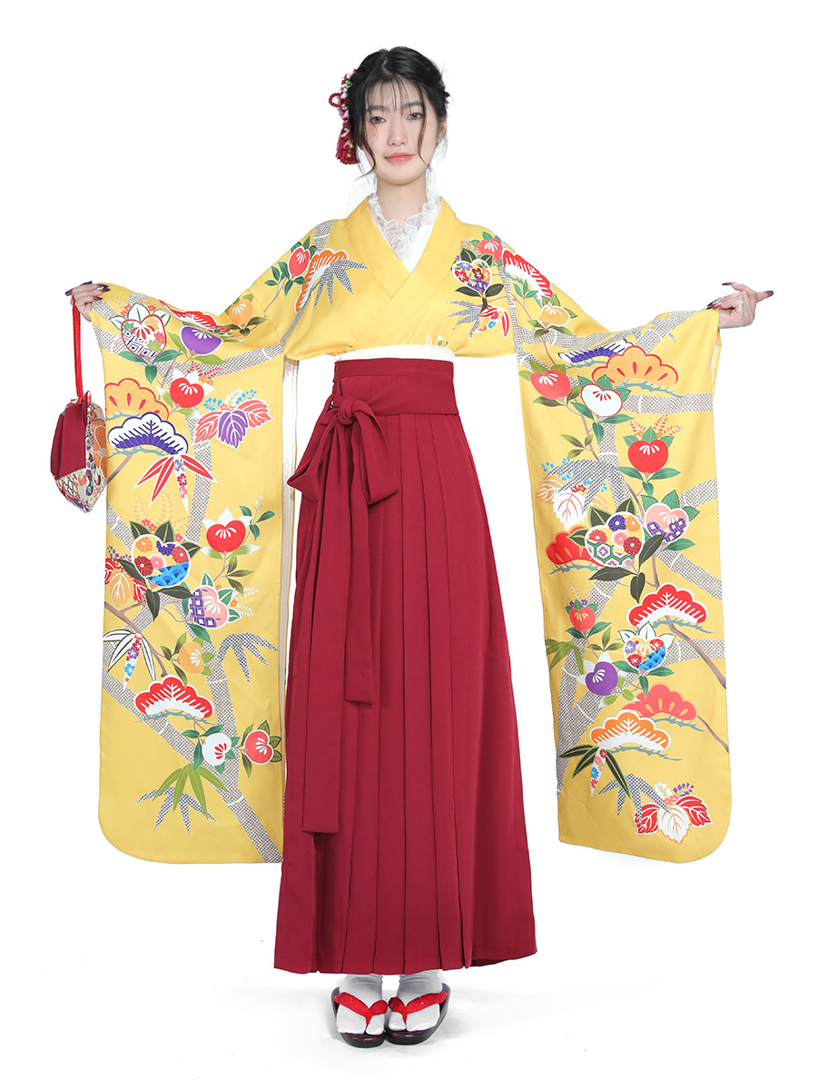 여성용 일본식 기모노 세트 와비사비 스타일 하카마 드레 - Japanese Women Formal Wear 리뷰 및 가격