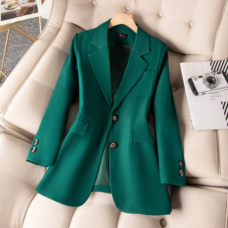 여성용 정장 블레이저 코트, 긴 소매 싱글 브레스트 재 - Women'S Formal Wear Jackets 리뷰 및 가격