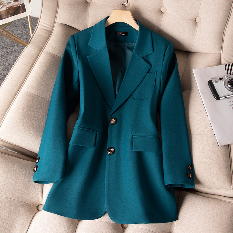 여성용 정장 블레이저 코트, 긴 소매 싱글 브레스트 재 - Women'S Formal Wear Jackets 리뷰 및 가격