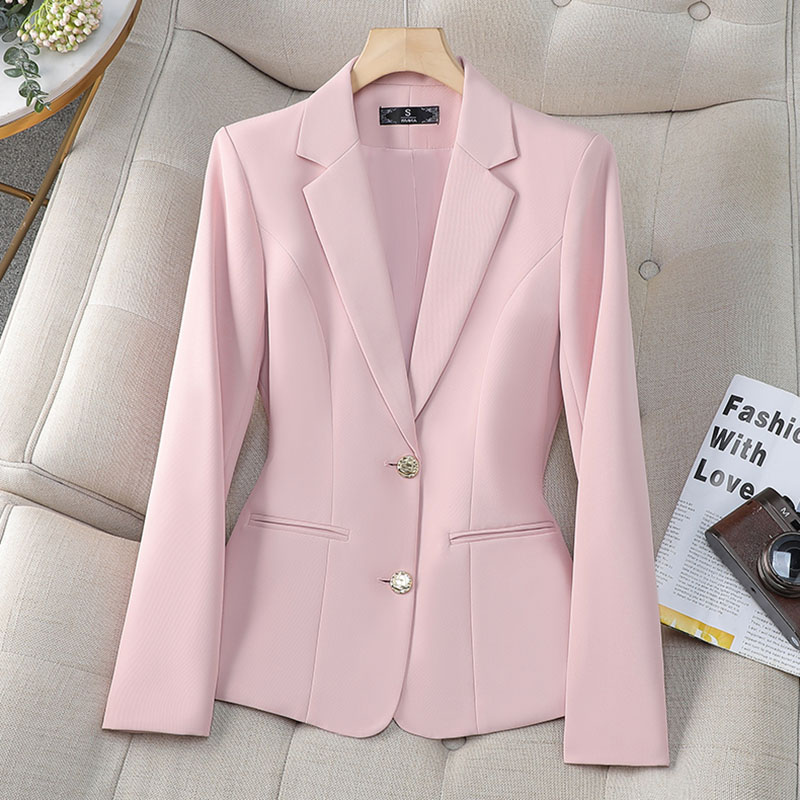 새로운 패션 여성 정장 블레이저 숙녀 싱글 브레스트 긴 - Women'S Formal Wear Jackets 리뷰 및 가격